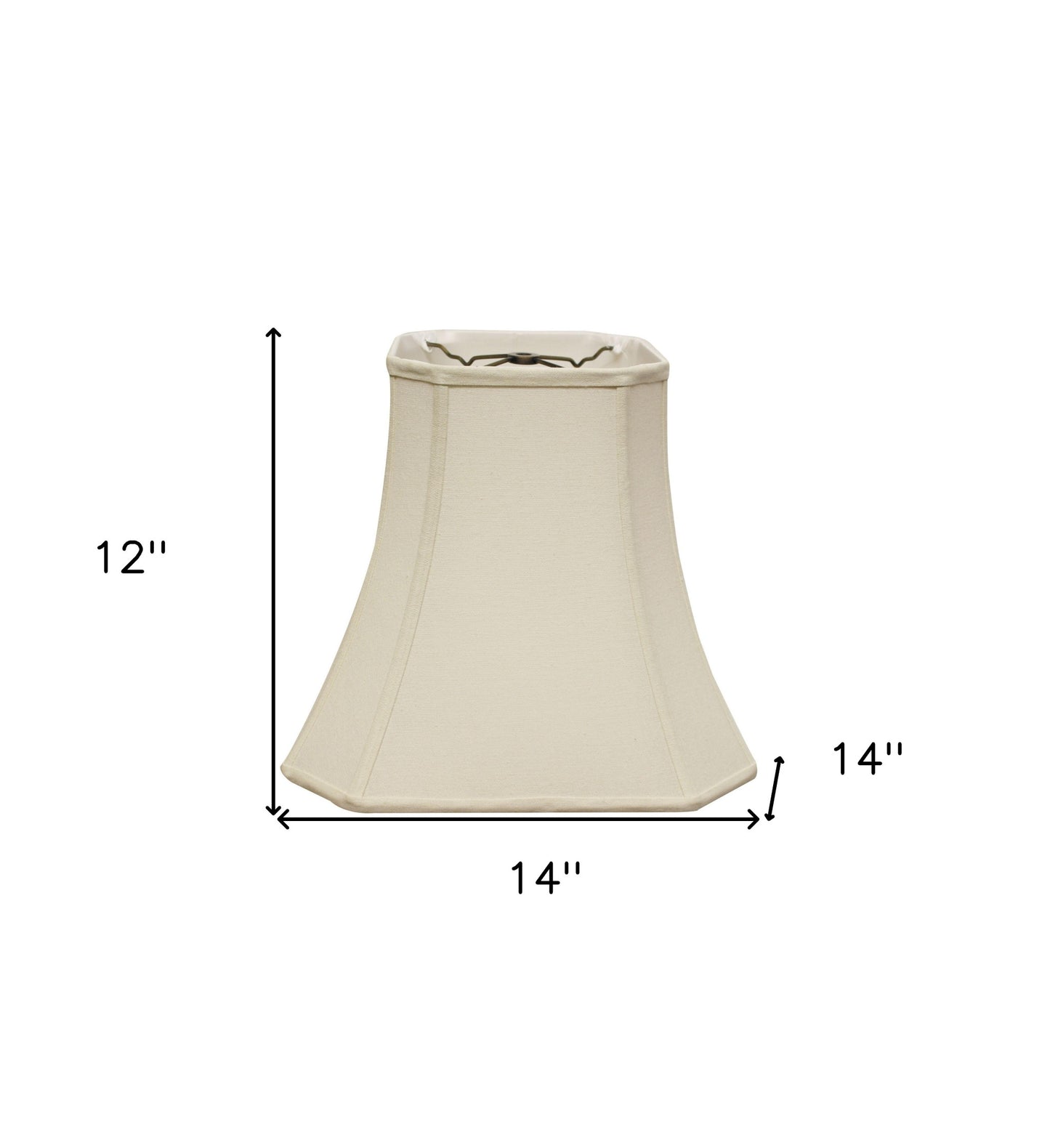14" Inherent Slanted Square Bell Linen Lampshade