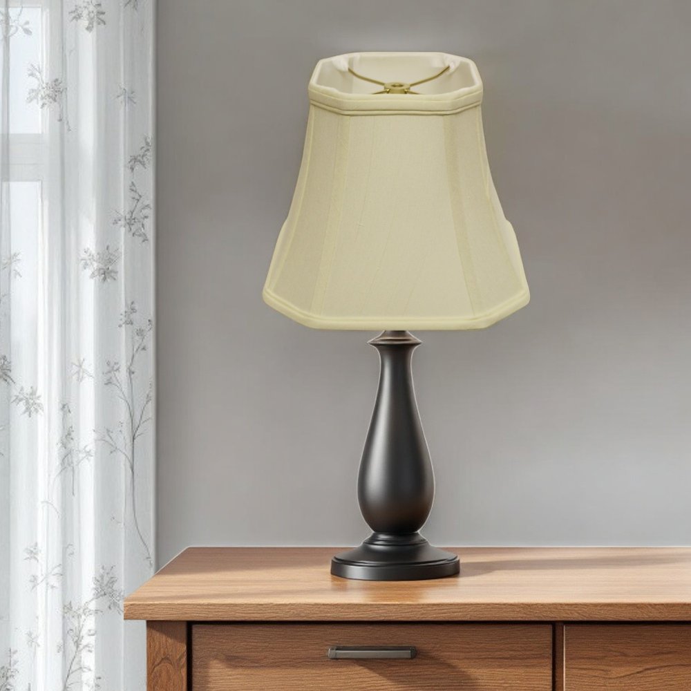 Ivory Monay Shantung Silk Square Lamp Shade