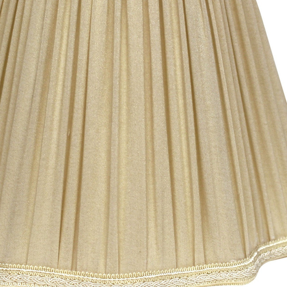 10" Pearl Grey Slanted Fancy Square Shantung Lampshade