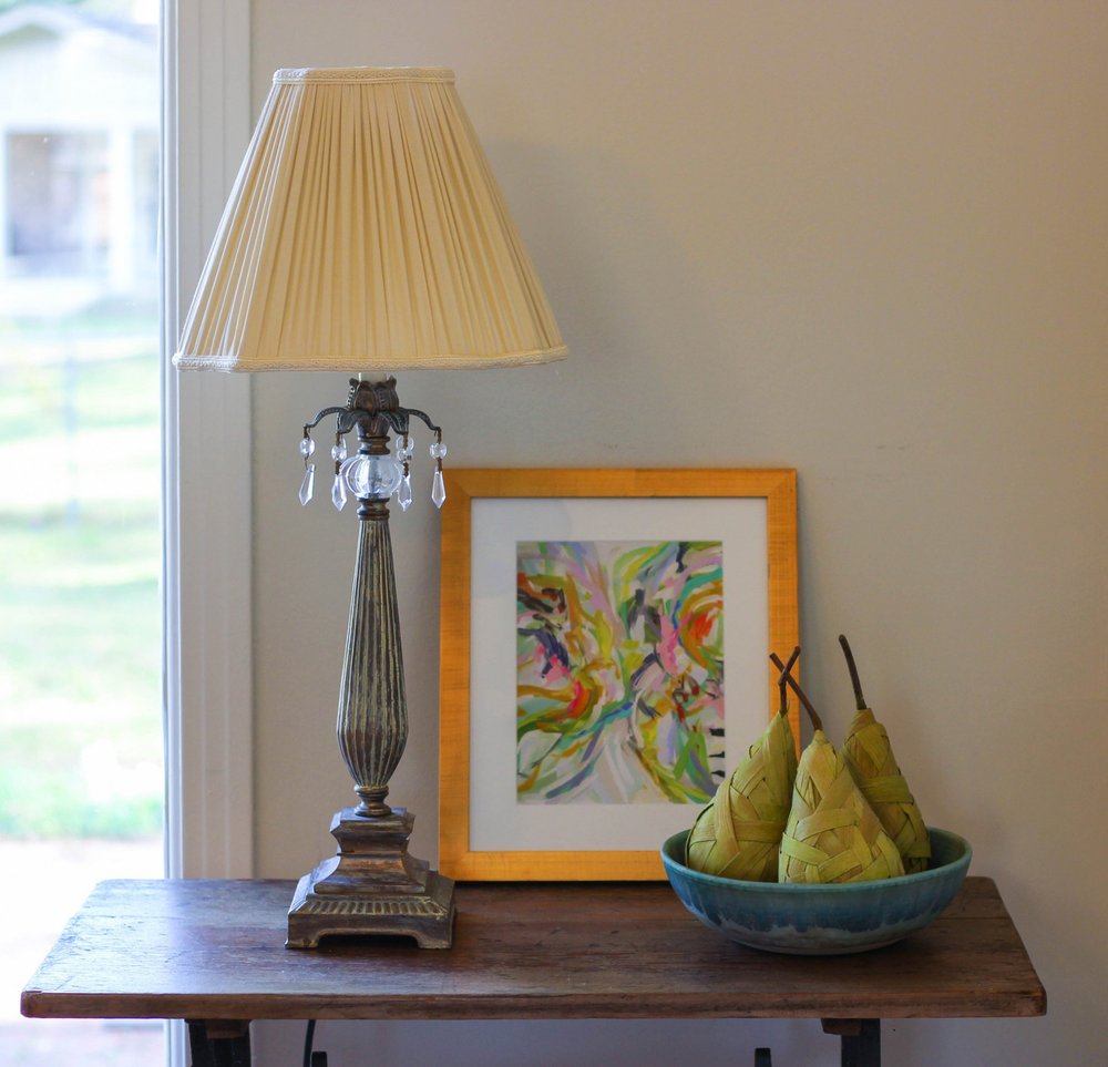 Taupe Shantung Silk Square Lamp Shade