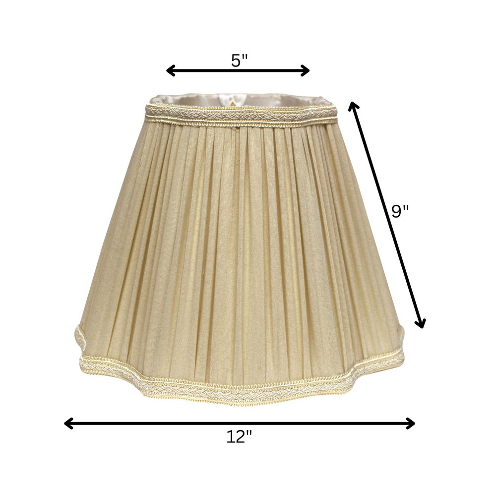 Taupe Shantung Silk Square Lamp Shade