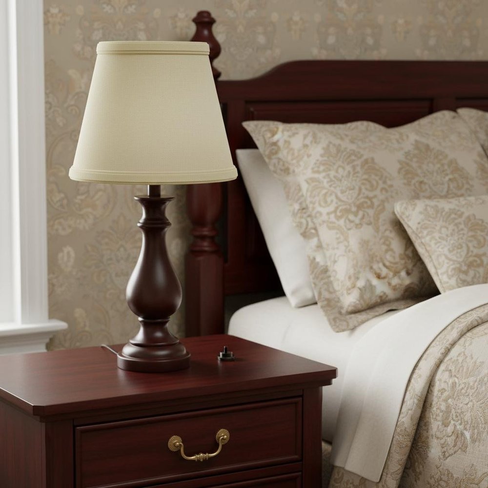 Beige Linen Empire Lamp Shade