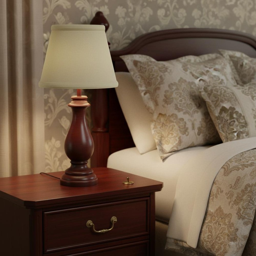 Beige Linen Empire Lamp Shade