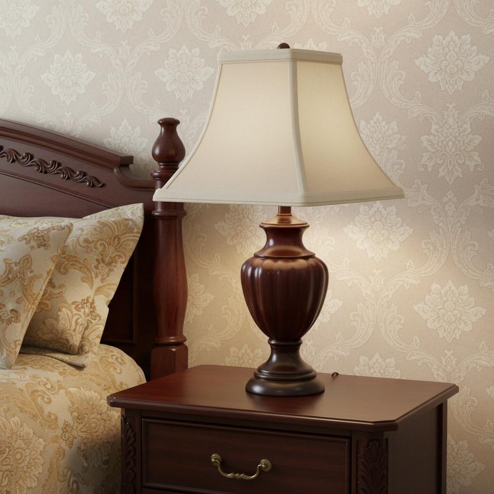 Ivory No Slub Innsbruck Square Lamp Shade