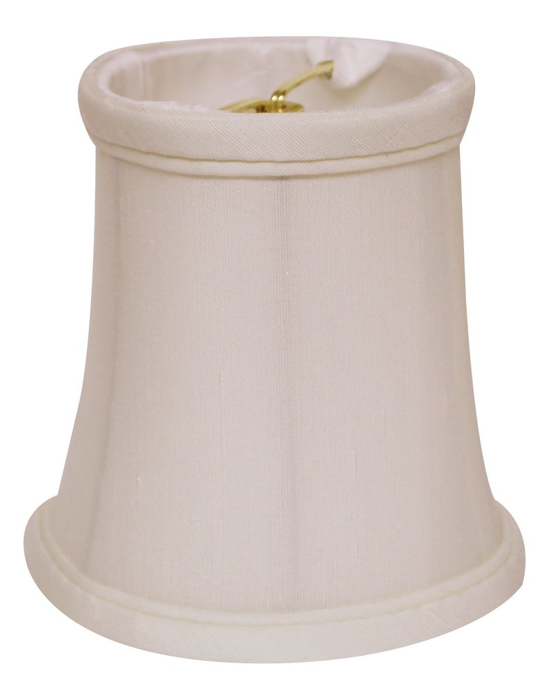 White Tissue Shantung Drum Lamp Shade