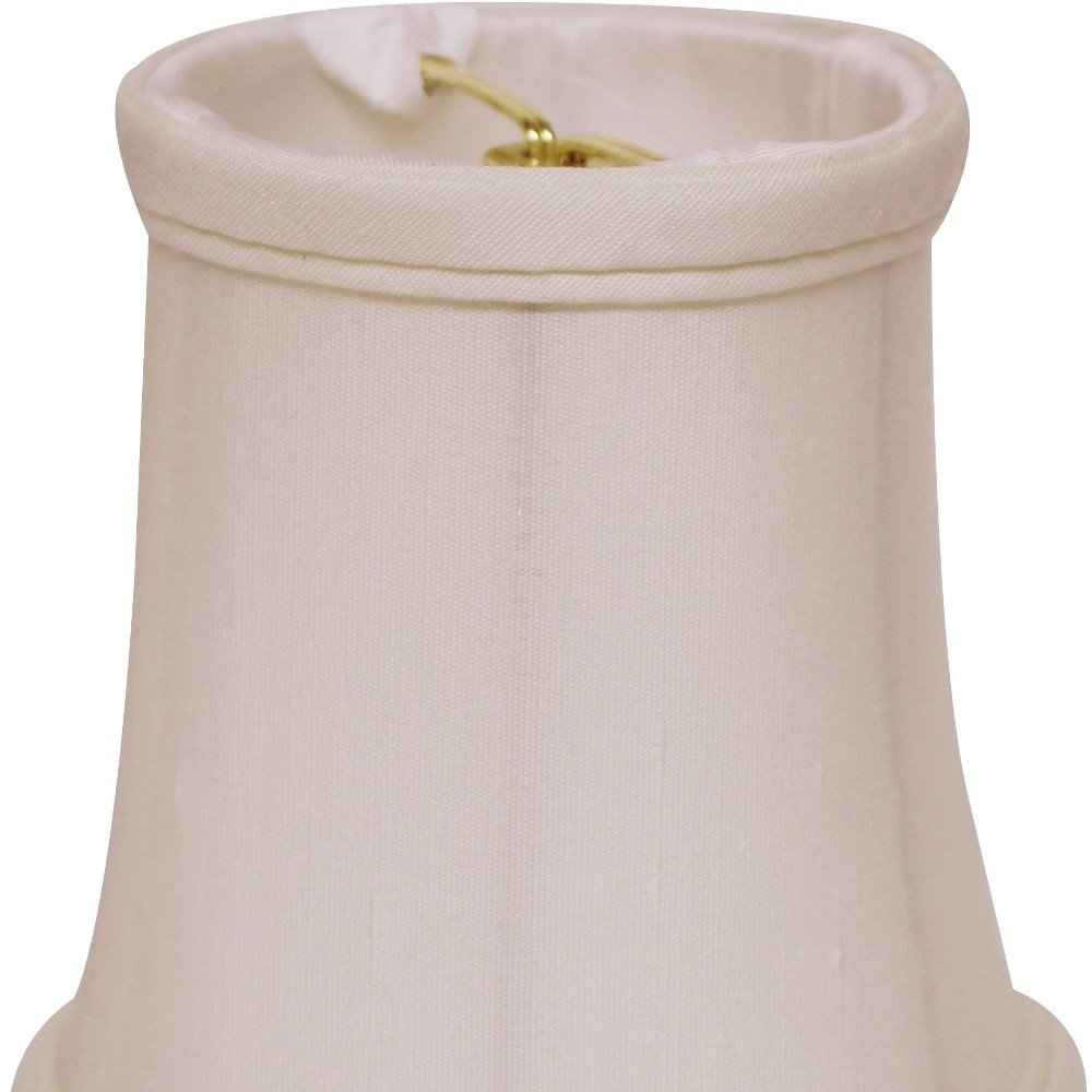 White Tissue Shantung Drum Lamp Shade
