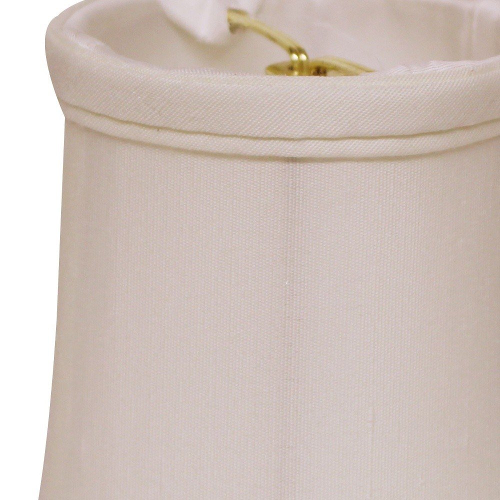 White Tissue Shantung Drum Lamp Shade