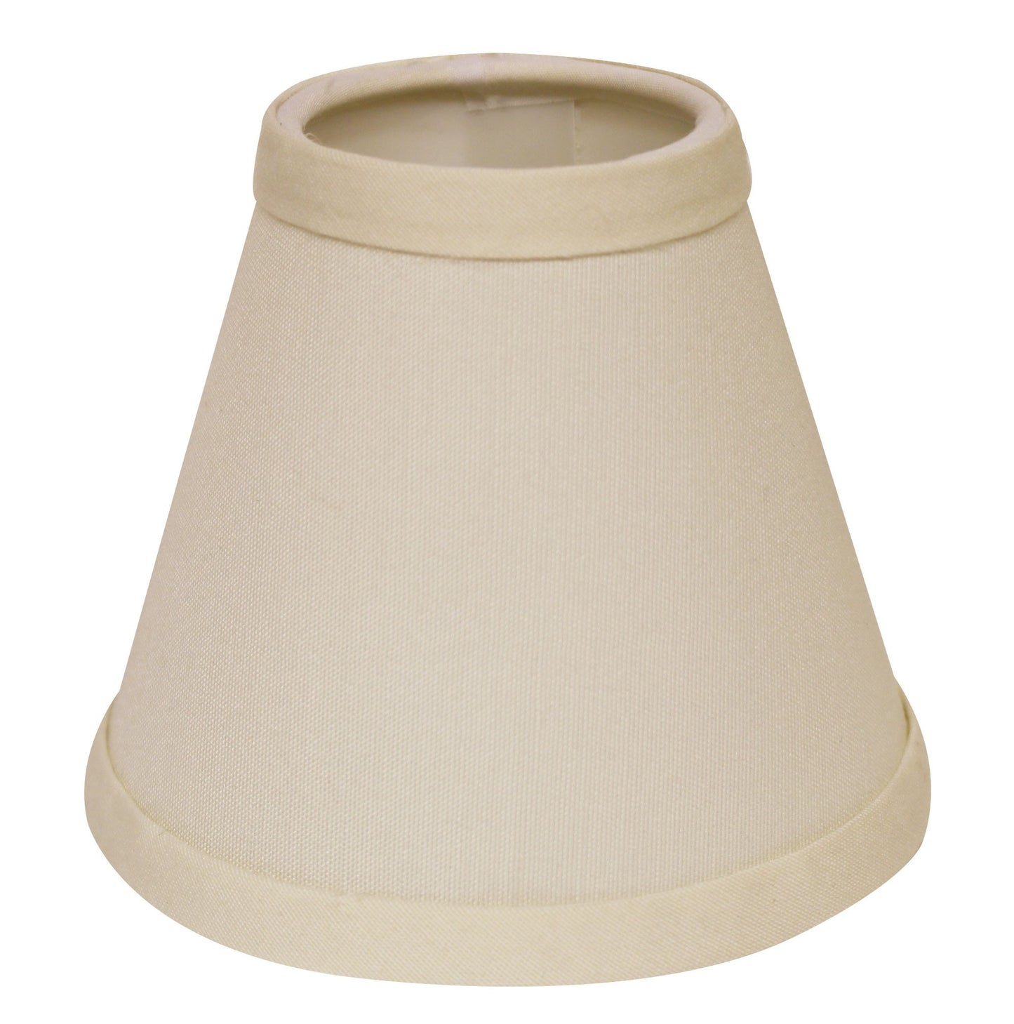 Ivory No Slub Innsbruck Empire Lamp shade 4"W Bottom