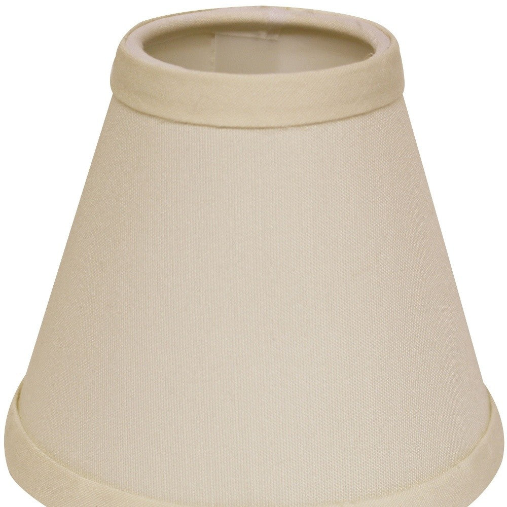 Ivory No Slub Innsbruck Empire Lamp shade 4"W Bottom