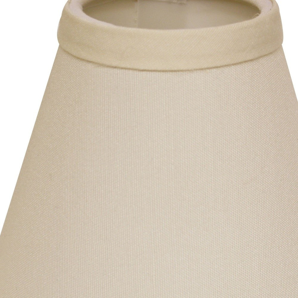 Ivory No Slub Innsbruck Empire Lamp shade 4"W Bottom