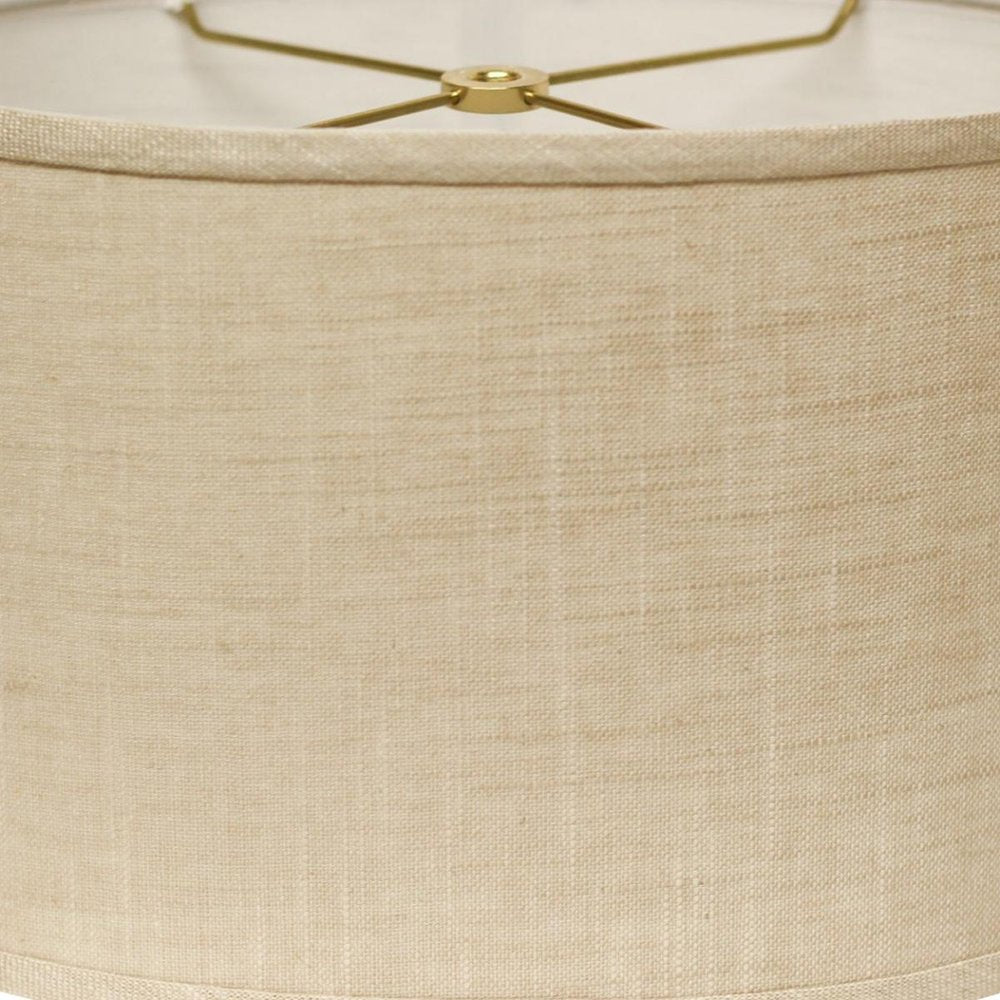 Light Yellow Linen Oval Lamp Shade