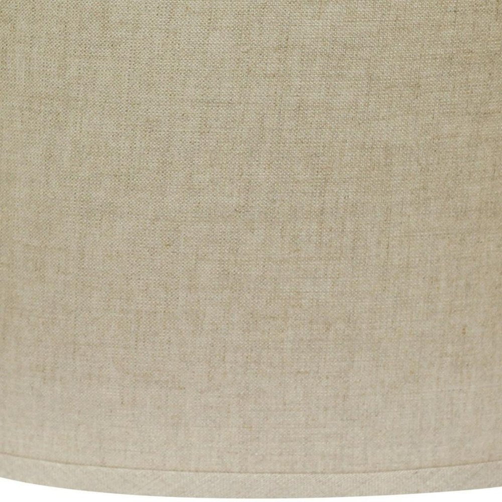 Beige Linen Oval Lamp Shade
