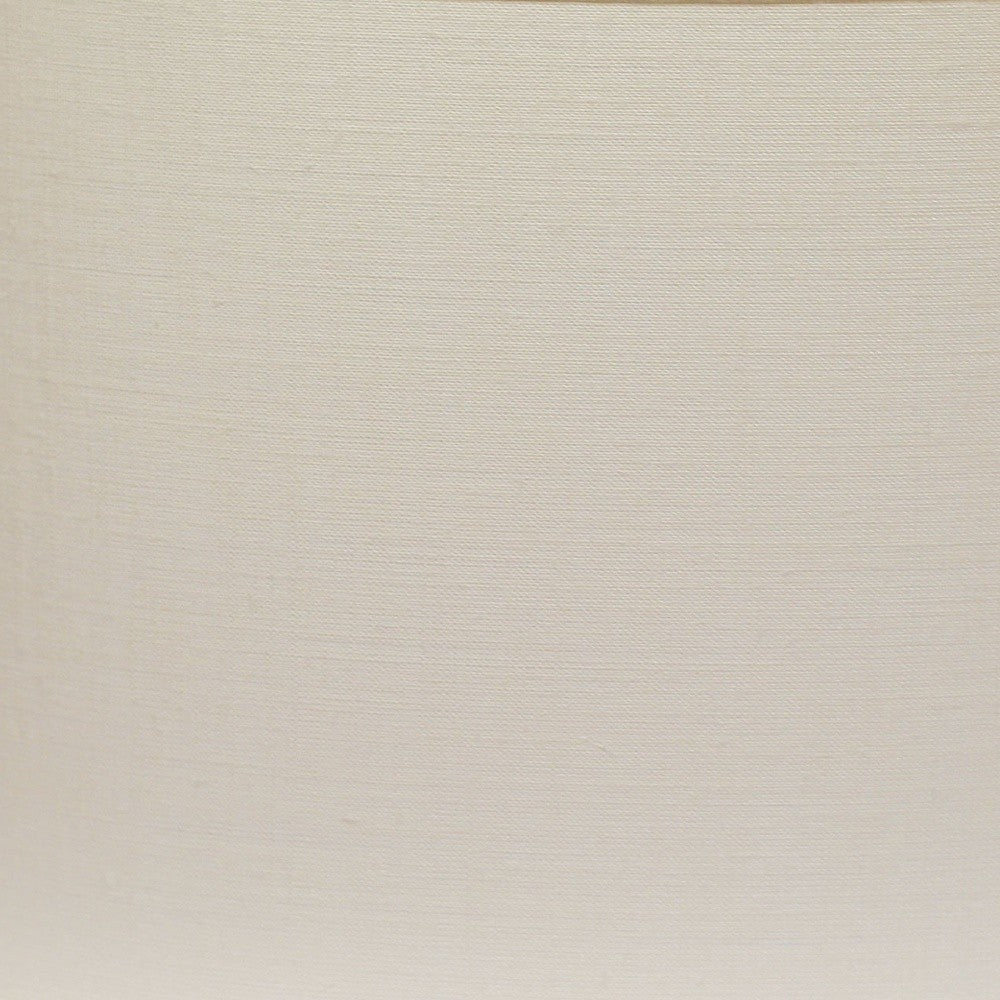 16" White Throwback Oval Linen Lampshade