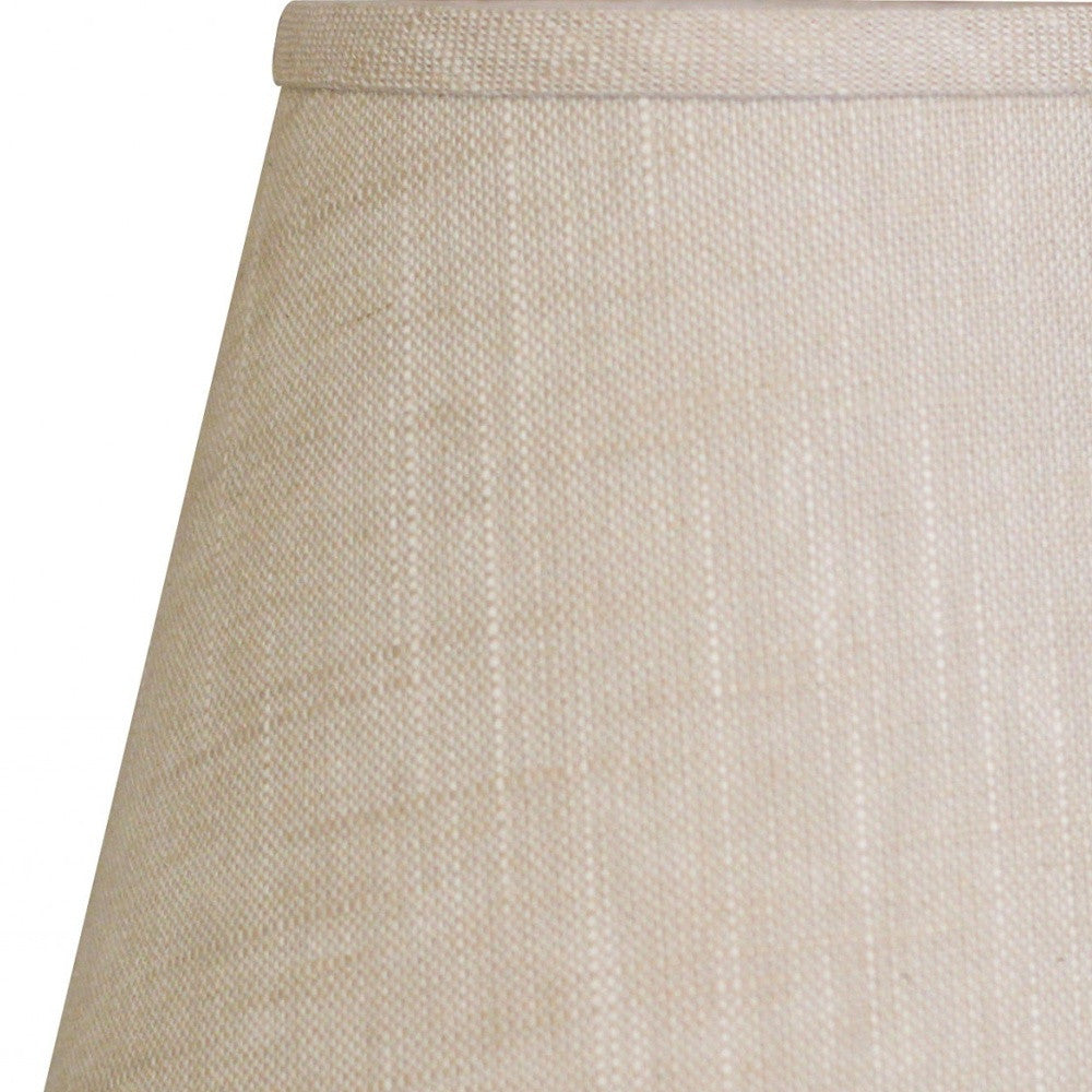 8" Light Wheat Hardback Empire Linen Lampshade