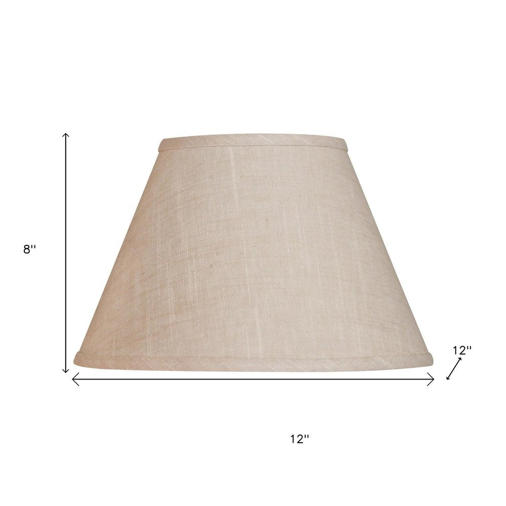 Light Yellow Linen Empire Lamp Shade