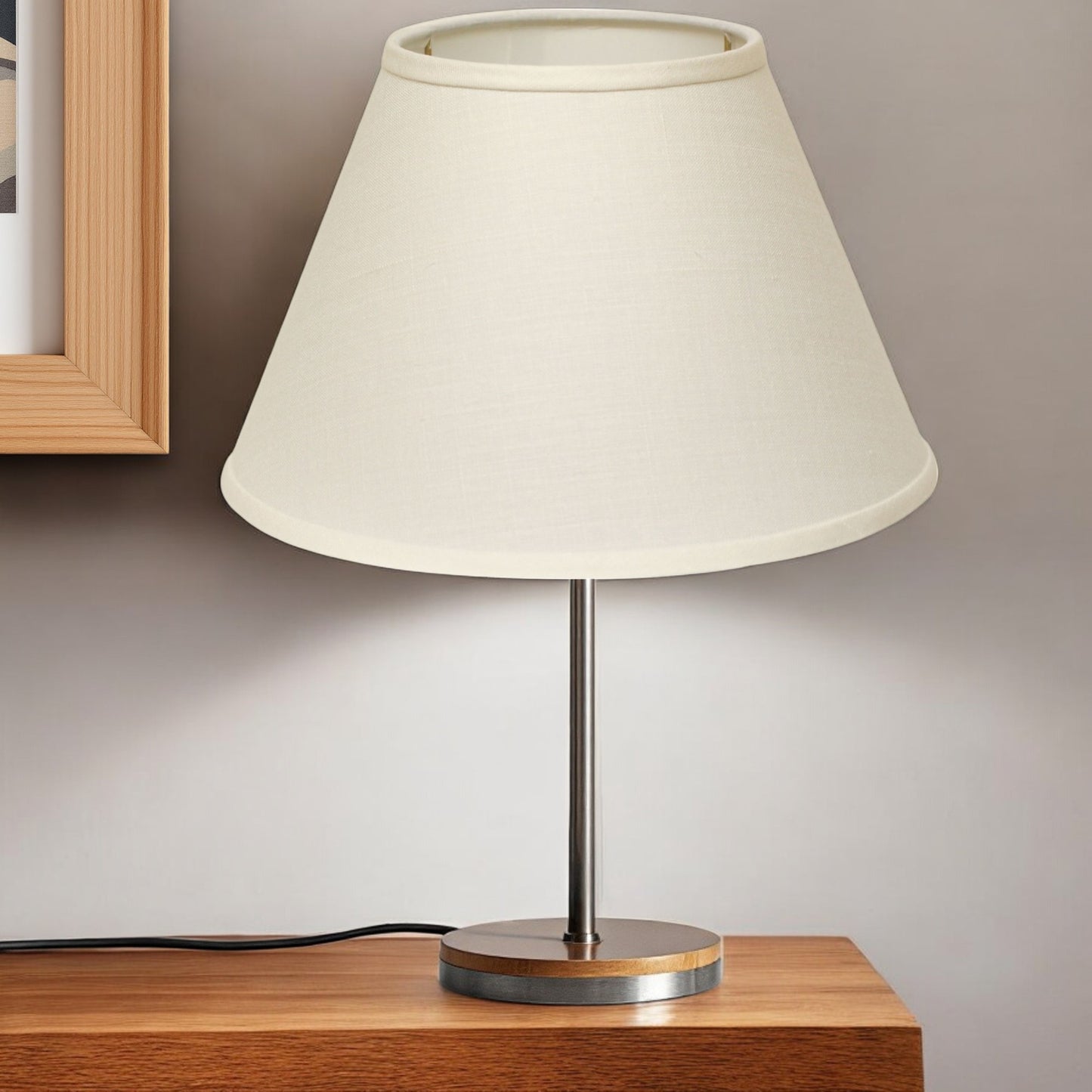 12" Dark Wheat Premium Empire Slanted Linen Lampshade