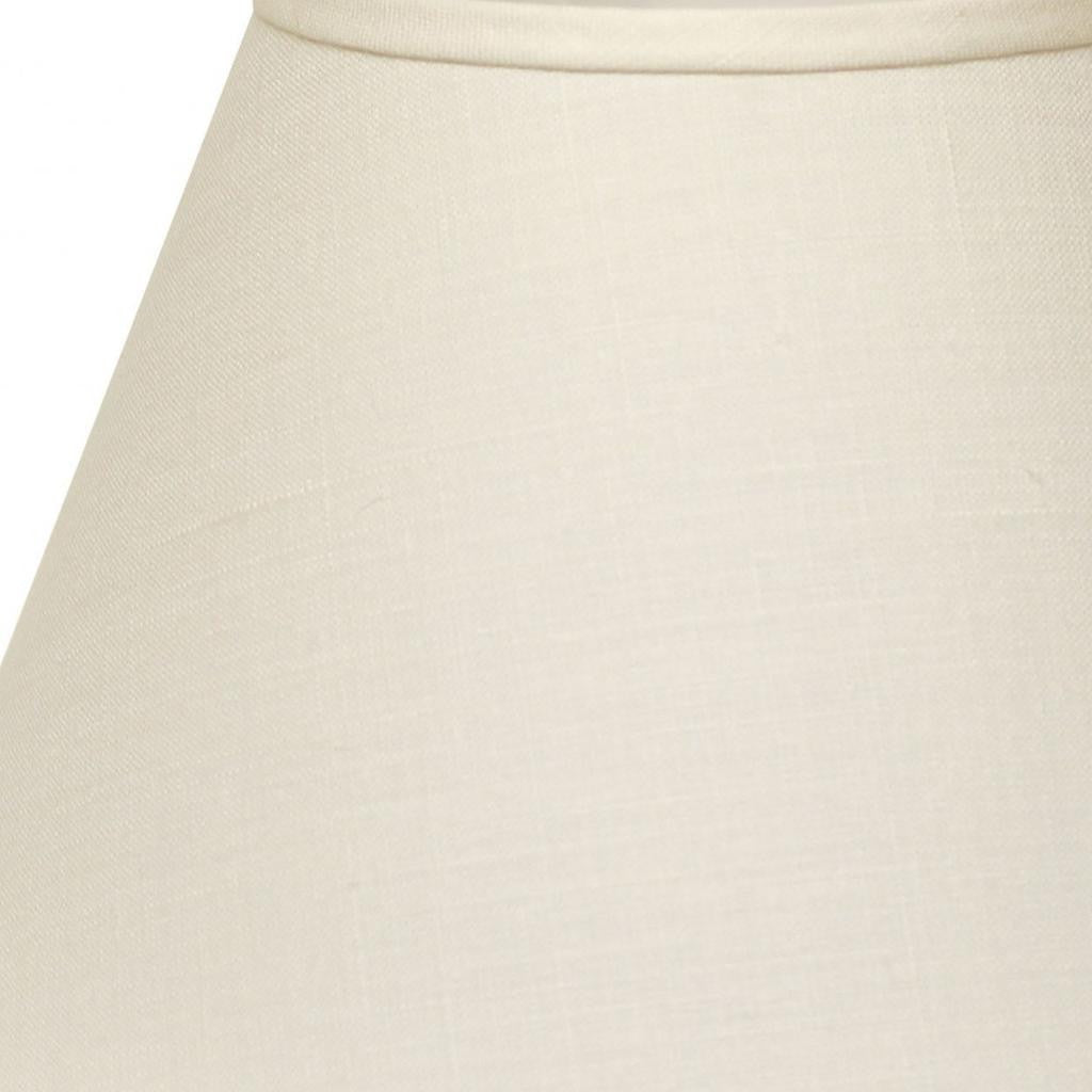 12" Dark Wheat Premium Empire Slanted Linen Lampshade