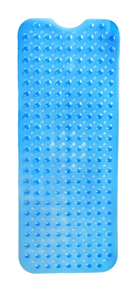 40" Translucent Blue Bubbles Non Slip Bathtub Mat