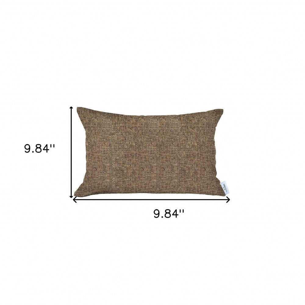 12" X 20" Brown Lumbar Throw Pillow Cover