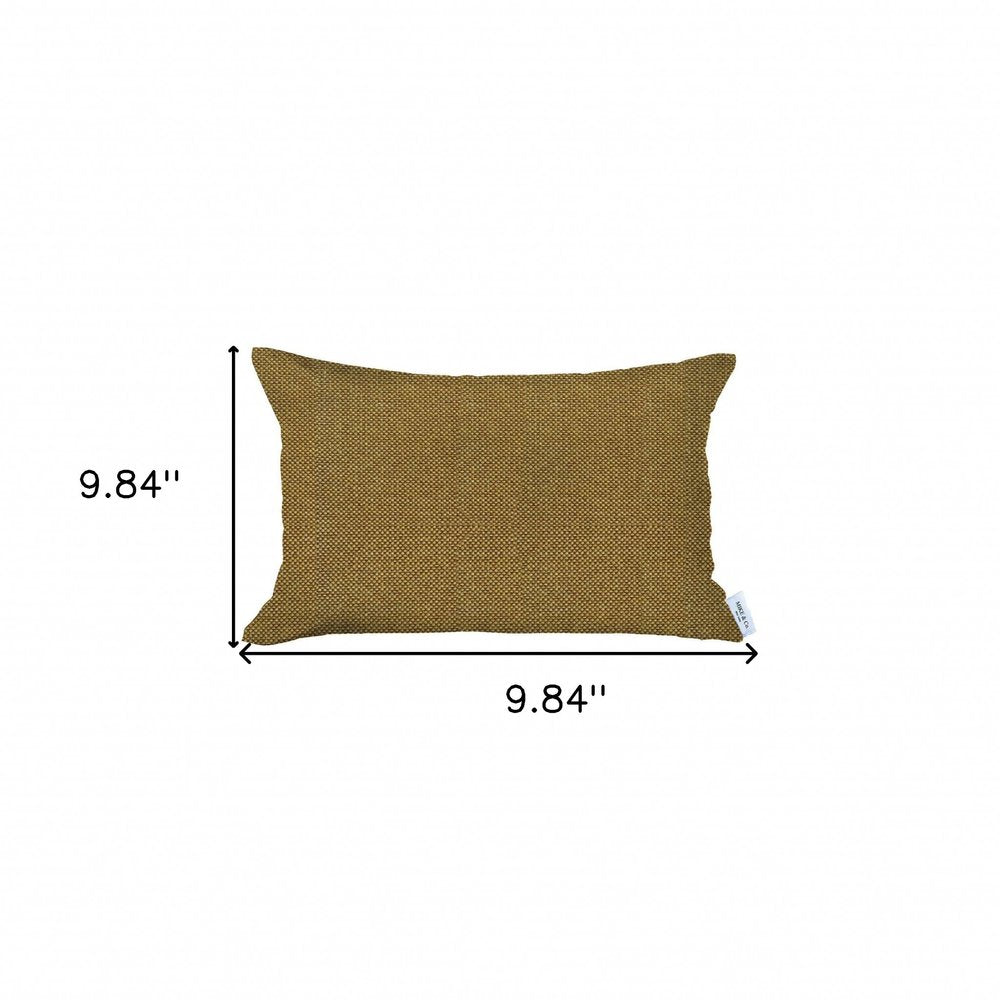 12" X 20" Yellow Lumbar Throw Pillow Cover