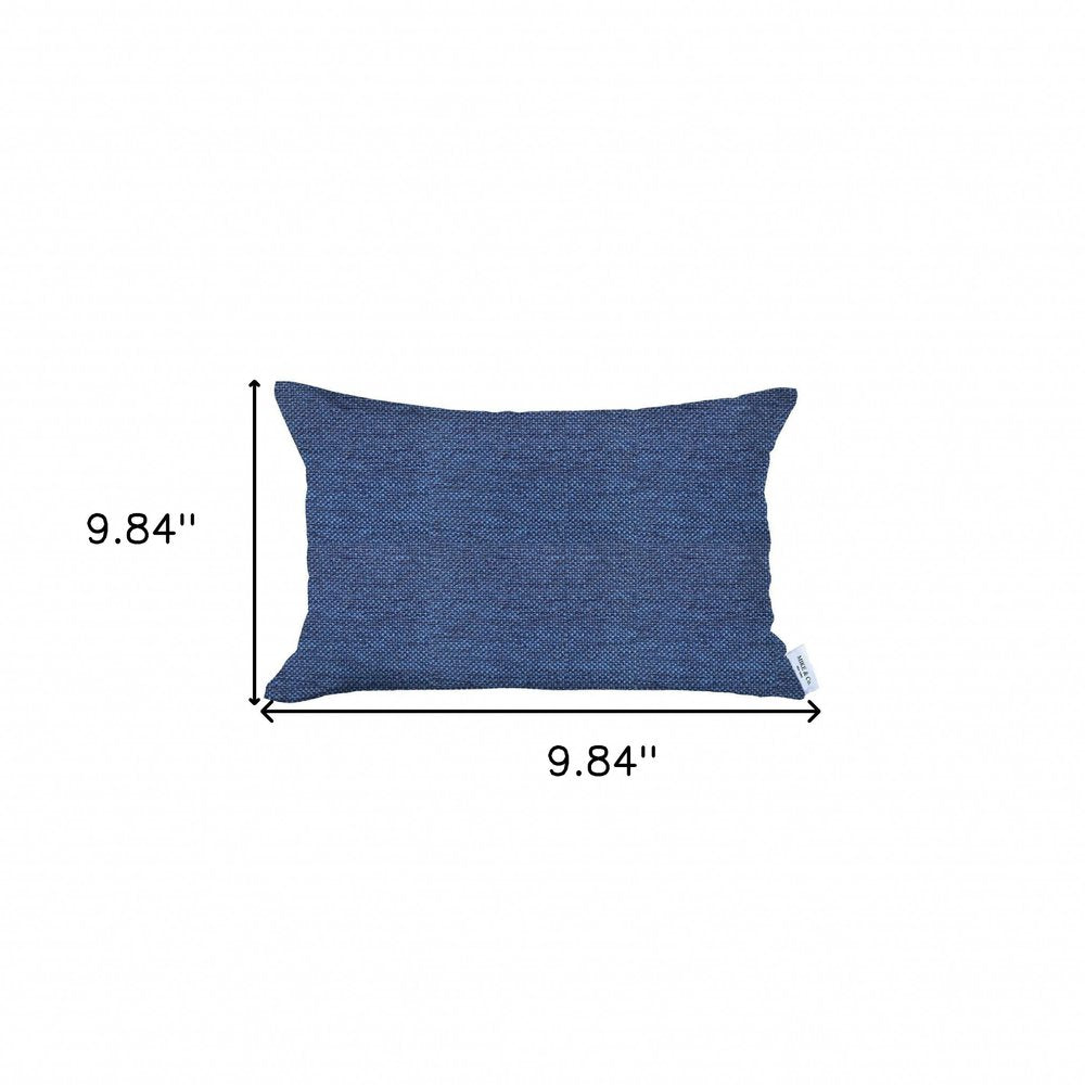 12" X 20" Blue Lumbar Throw Pillow Cover