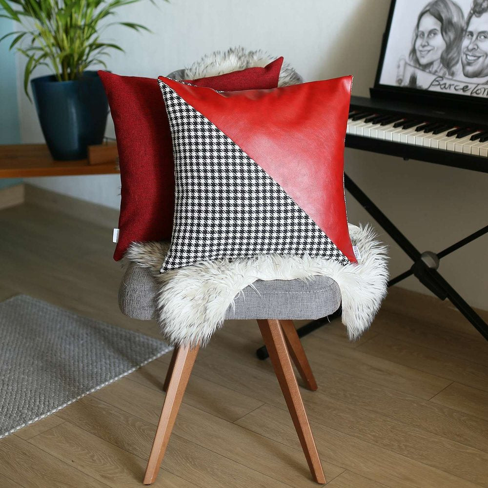 18" Red Throw Pillow Cover
