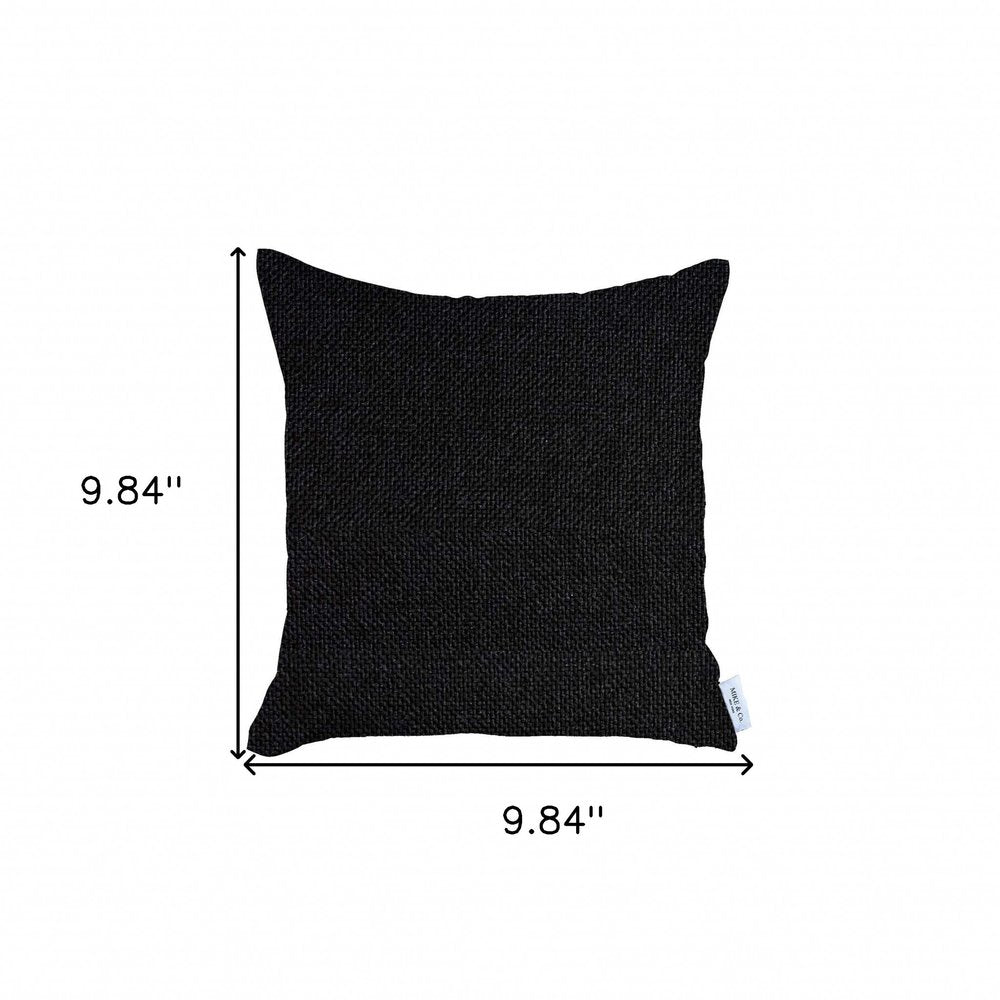 18" Black Throw Pillow Cover