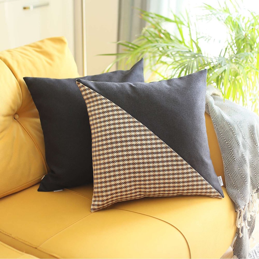 18" Black Throw Pillow Cover