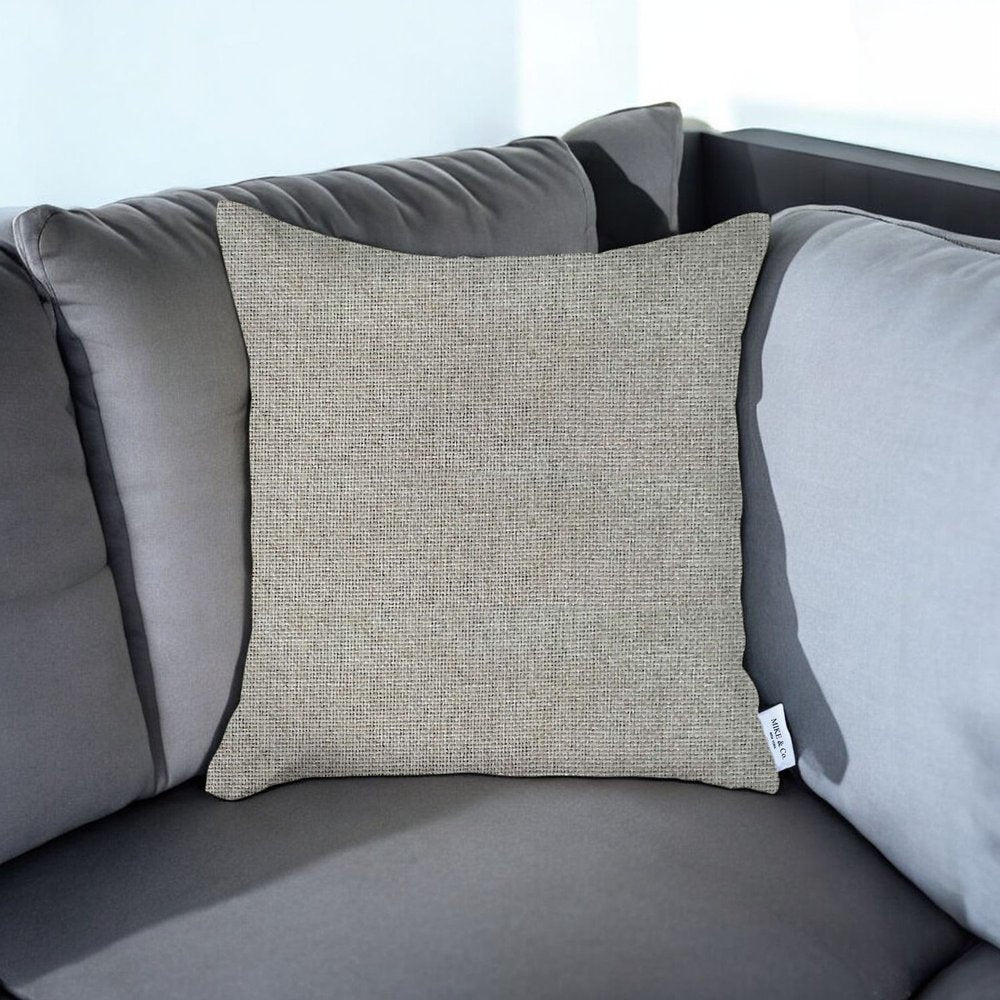 18" Beige Throw Pillow Cover