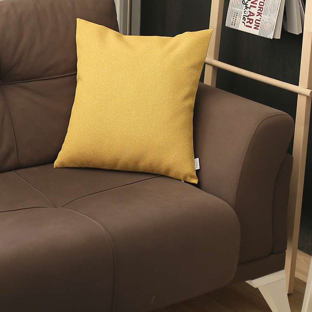 18" Yellow Throw Pillow Cover