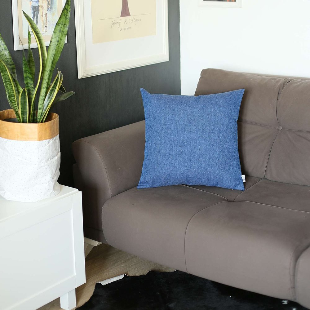 18" Blue Throw Pillow Cover