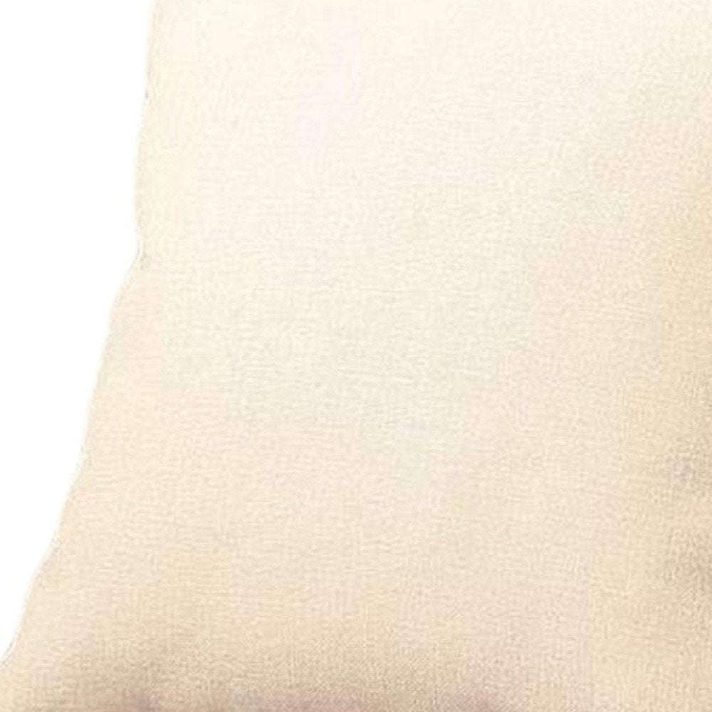 Set of Four 18" Ivory Fabric Throw Pillows