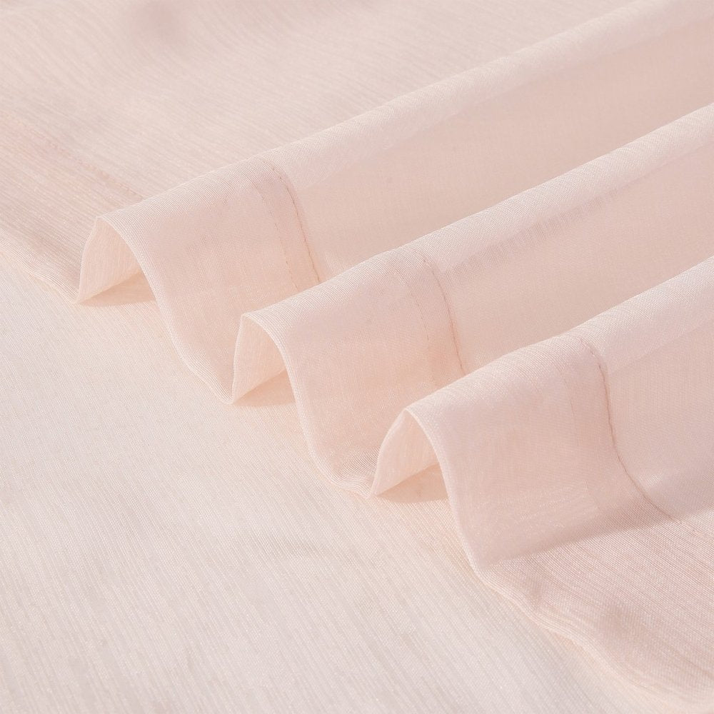 Set of Two 84" Blush Solid Modern Window Panels