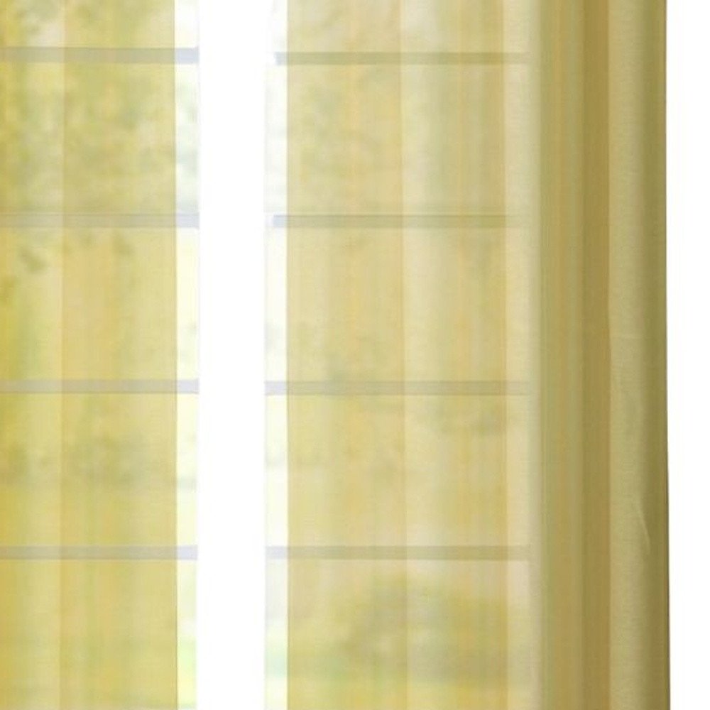 Set of Two 84" Gold Solid Modern Window Panels