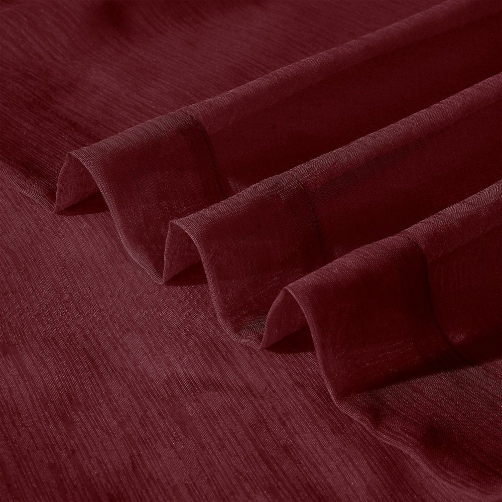 Set of Two 84" Burgundy Solid Modern Window Panels