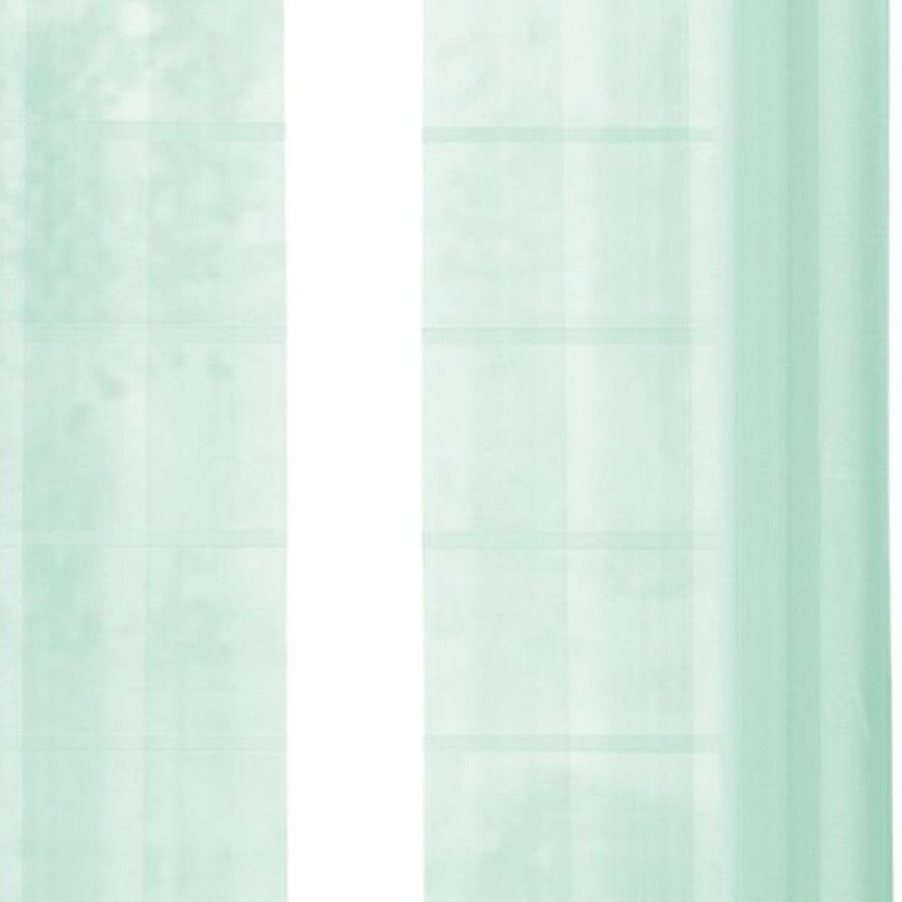 Set of Two 84" Aqua Solid Modern Window Panels