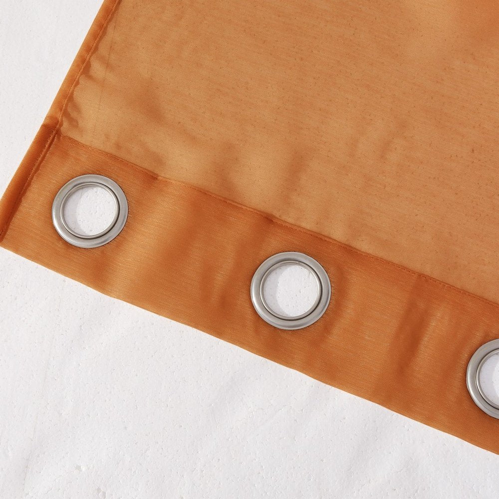 Set of Two 84" Rust Solid Modern Window Panels