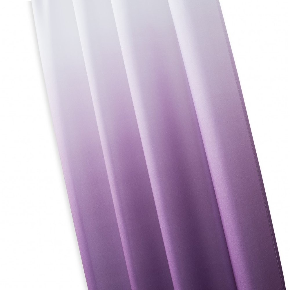 Set of Two 84" Purple Ombre Window Curtain Panels