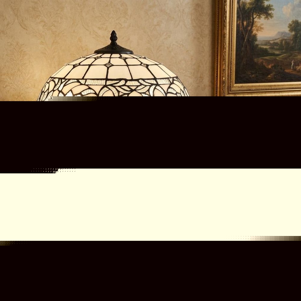 23" Dark Brown Metal Two Light Candlestick Table Lamp With White Shade