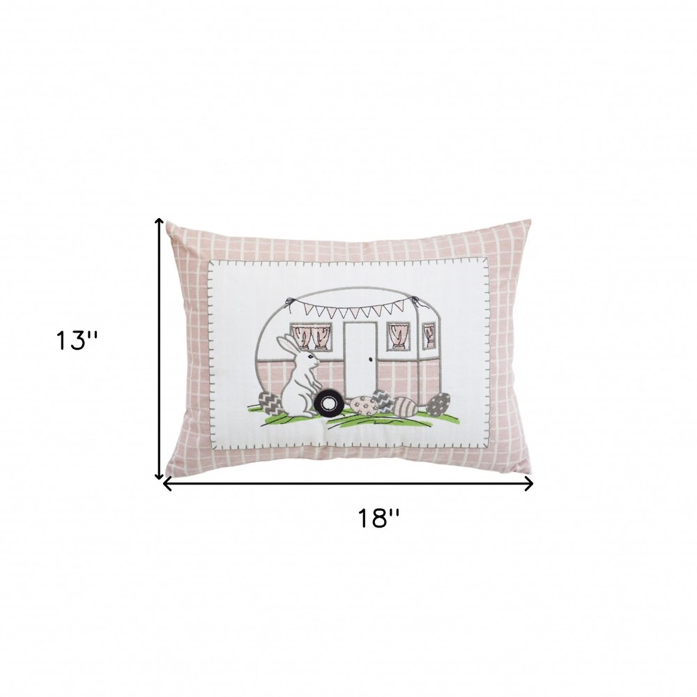 13" X 18" Light Pink Throw Pillow