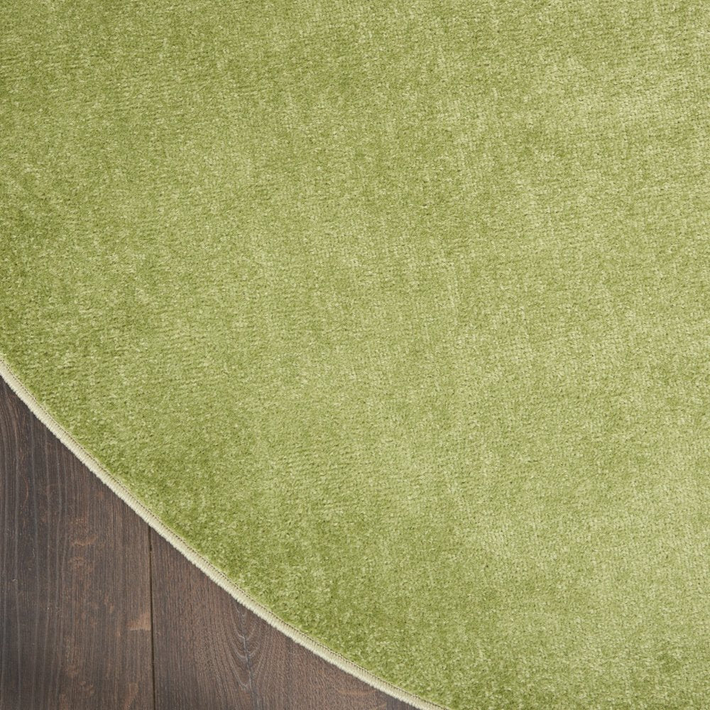 8' X 8' Green Round Indoor Outdoor Area Rug