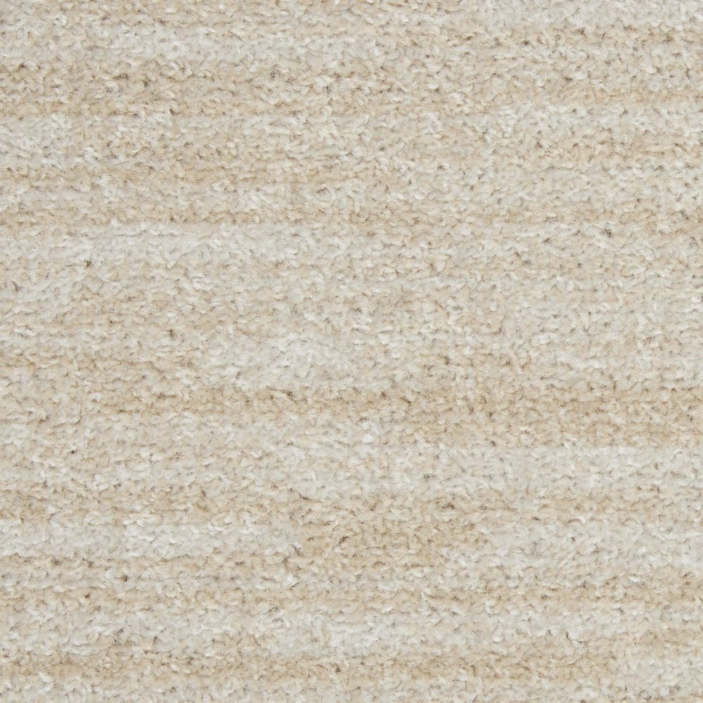 9' Beige And Ivory Square Indoor Outdoor Area Rug