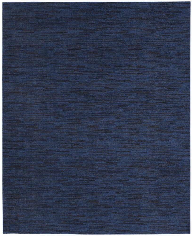 10' X 14' Midnight Blue Stain Resistant Indoor Outdoor Area Rug