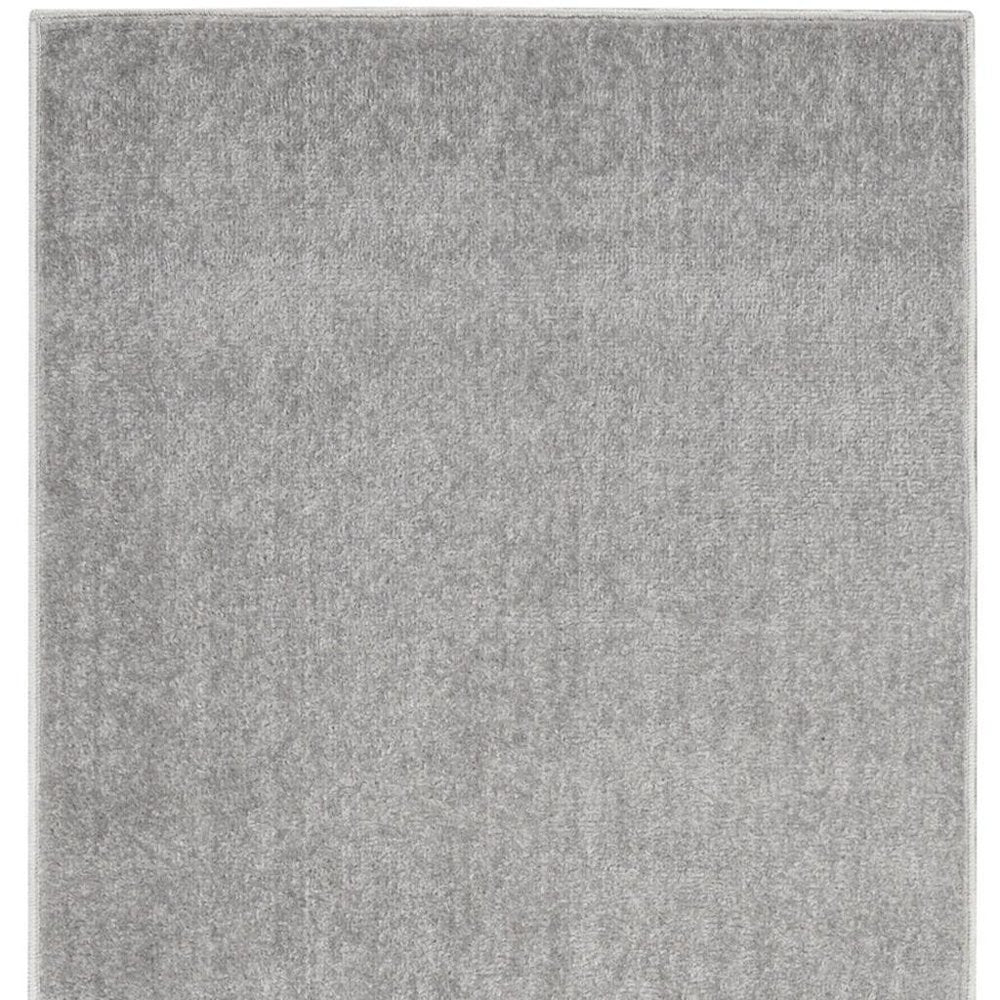 6' Gray Indoor Outdoor Runner Rug