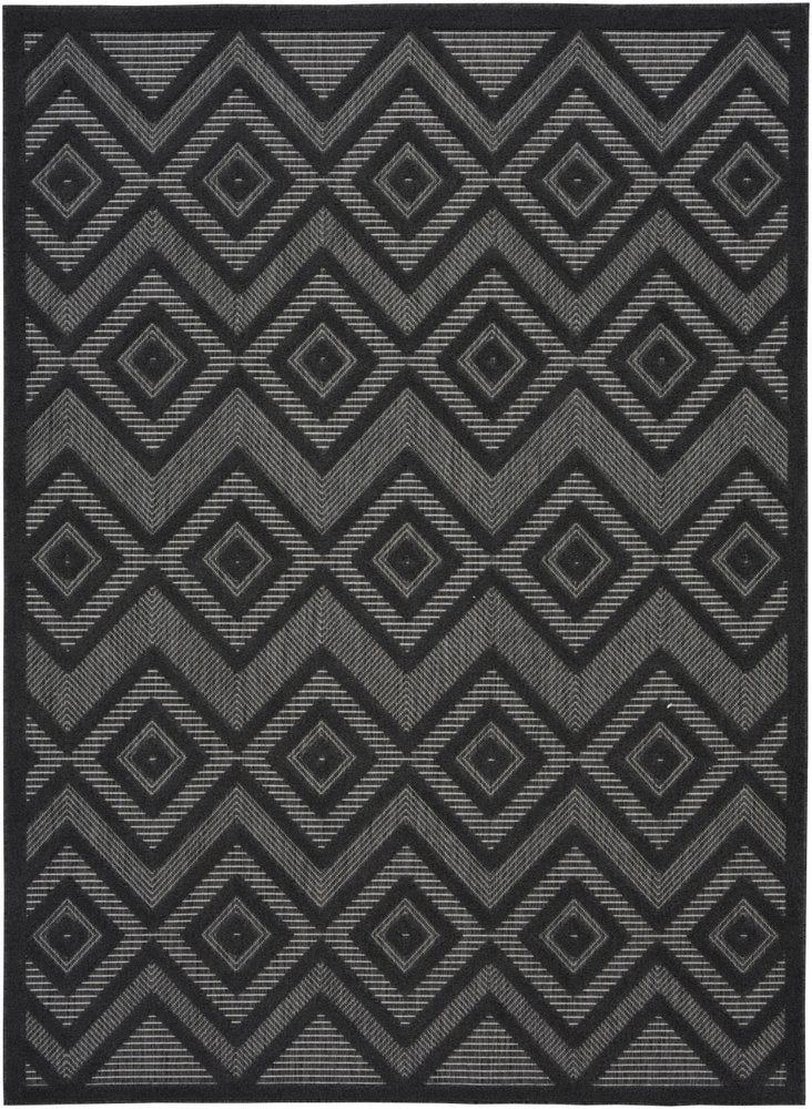 5' X 7' Charcoal Indoor Outdoor Area Rug