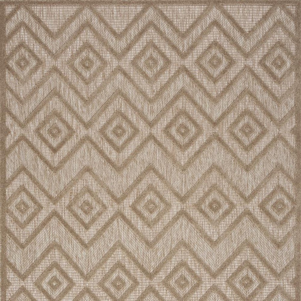 5' X 7' Beige Indoor Outdoor Area Rug