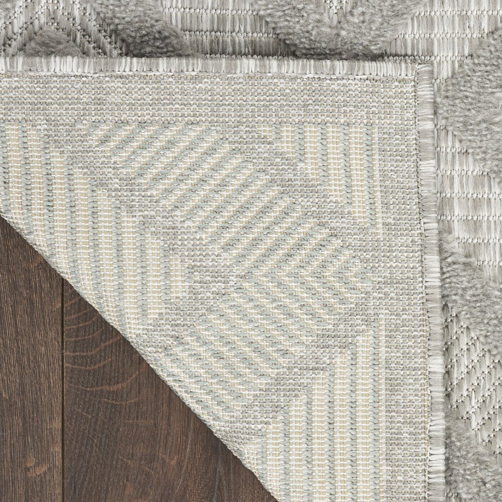 6' X 9' Gray Indoor Outdoor Area Rug