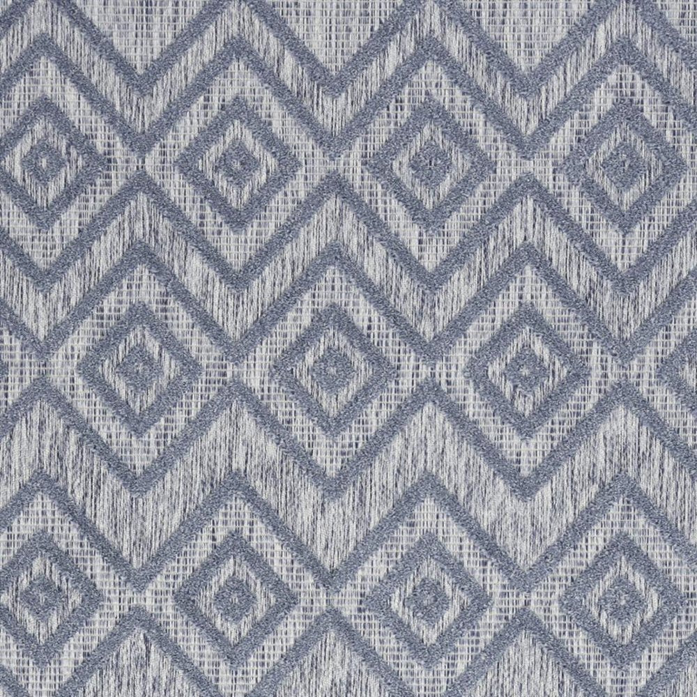 4' X 6' Denim Blue Indoor Outdoor Area Rug