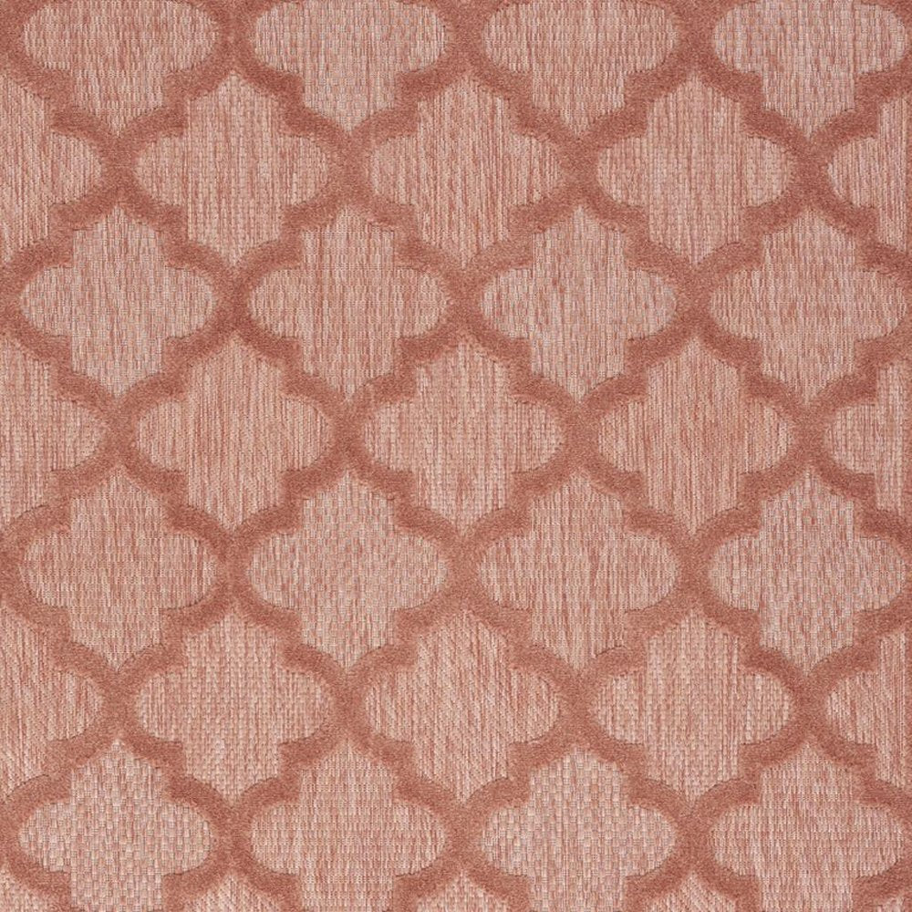 5' X 7' Coral Indoor Outdoor Area Rug