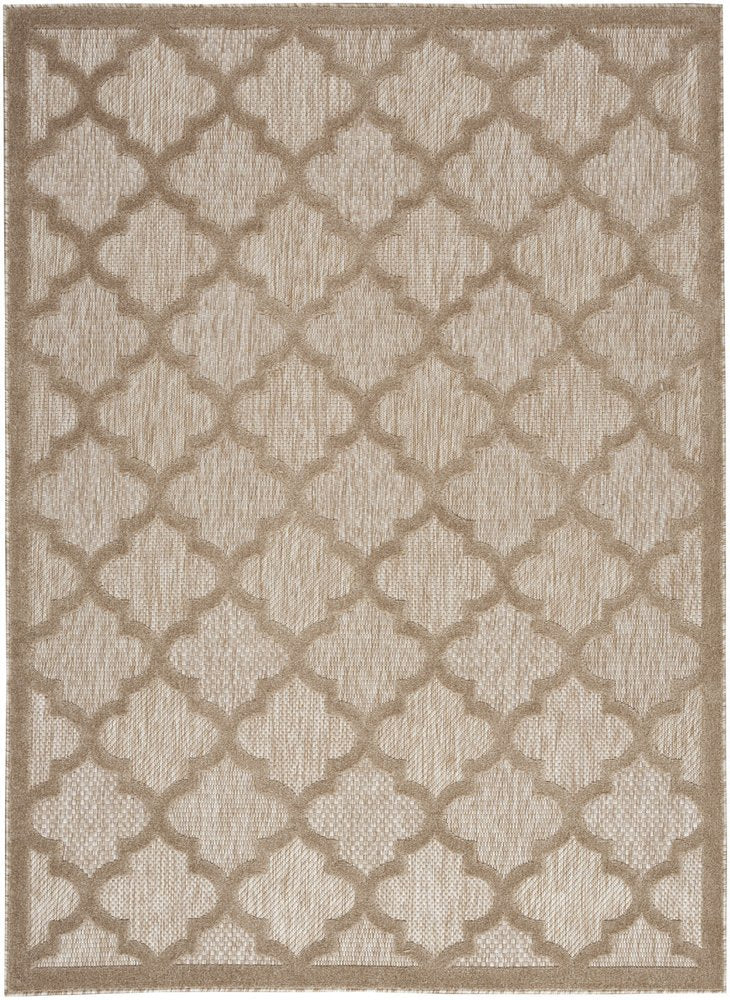 4' X 6' Beige Indoor Outdoor Area Rug